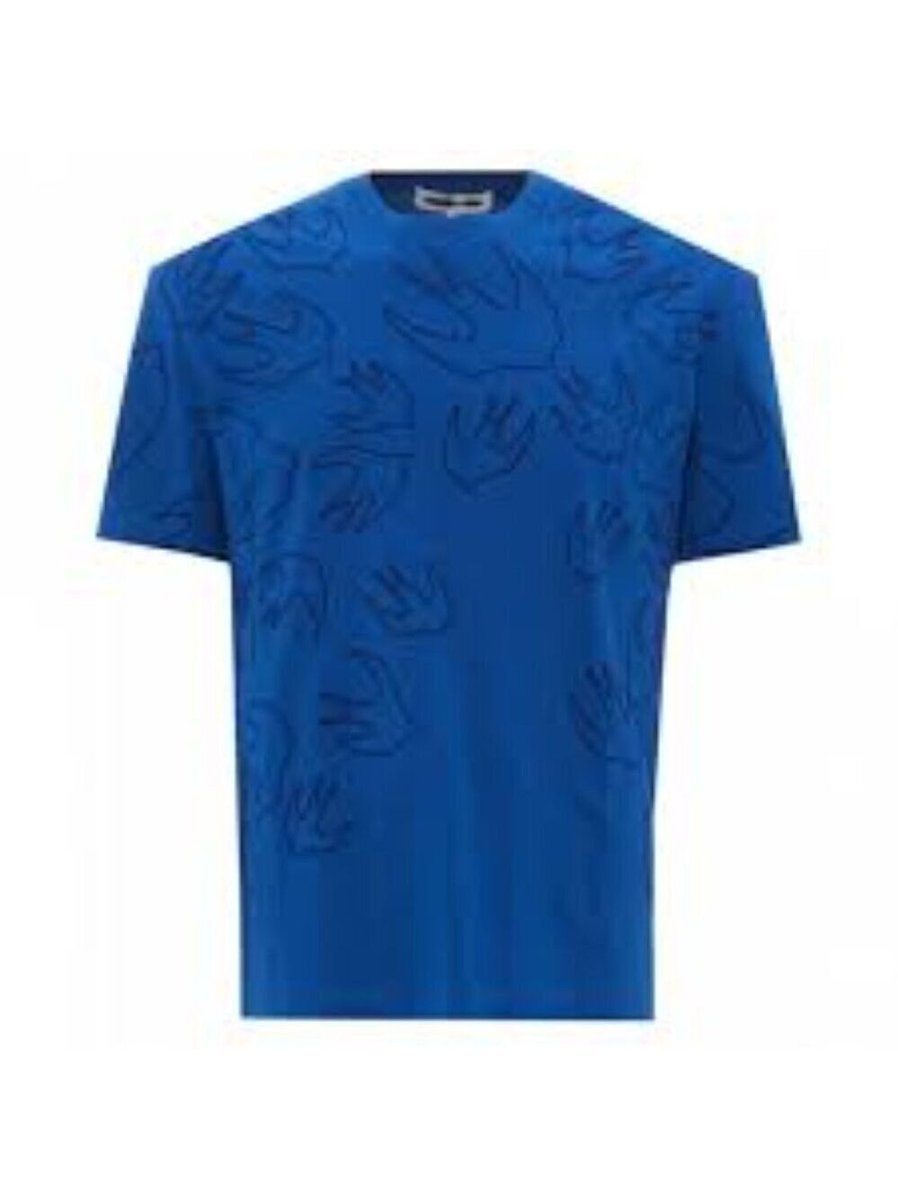 McQ Alexander McQueen blue Men Tshirt sz small swallow print